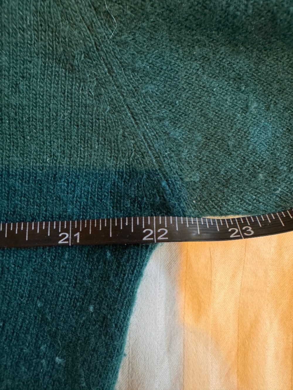 100% Cashmere Scotty McGregors House of Cashmere V-Neck Green Sweater, Size L - Picture 6 of 7